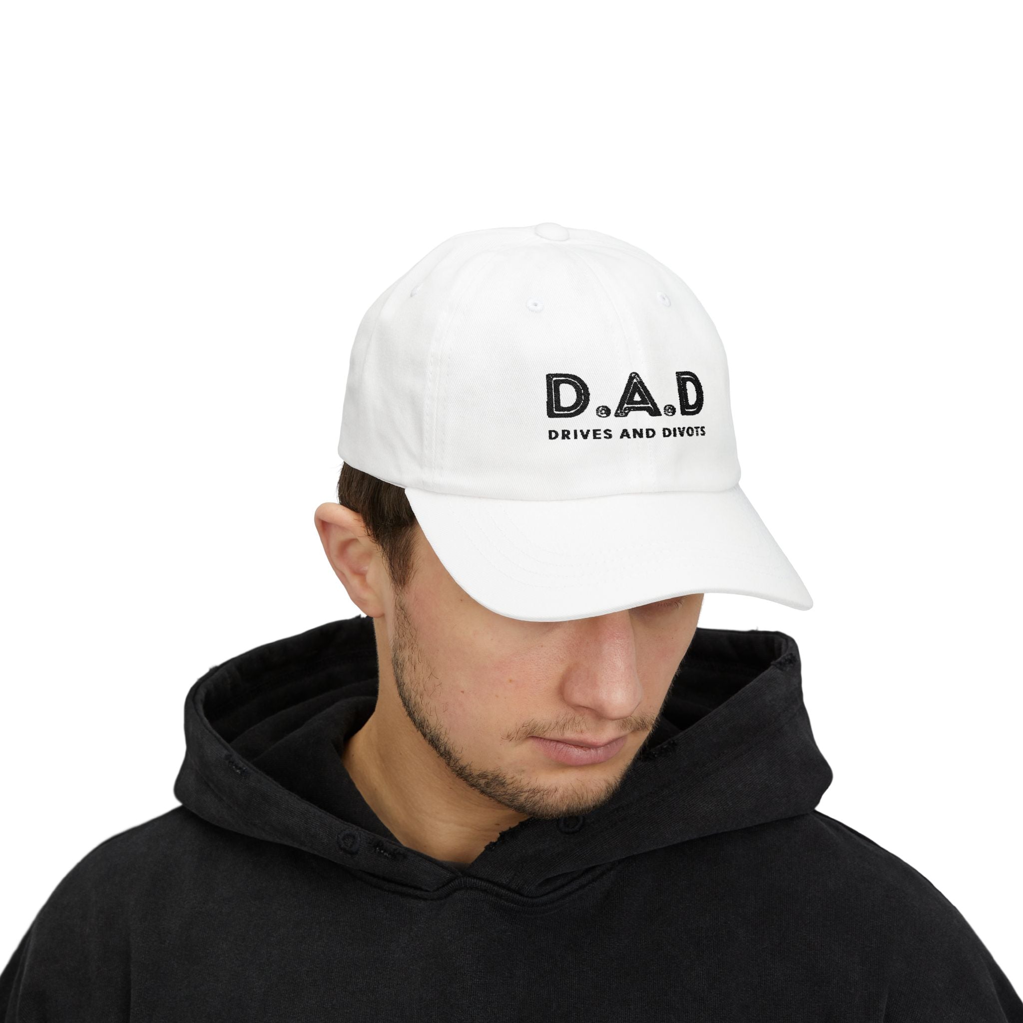 D.A.D Drives and Divots Golf Hat – Classic Cap for Dads Who Love the Game