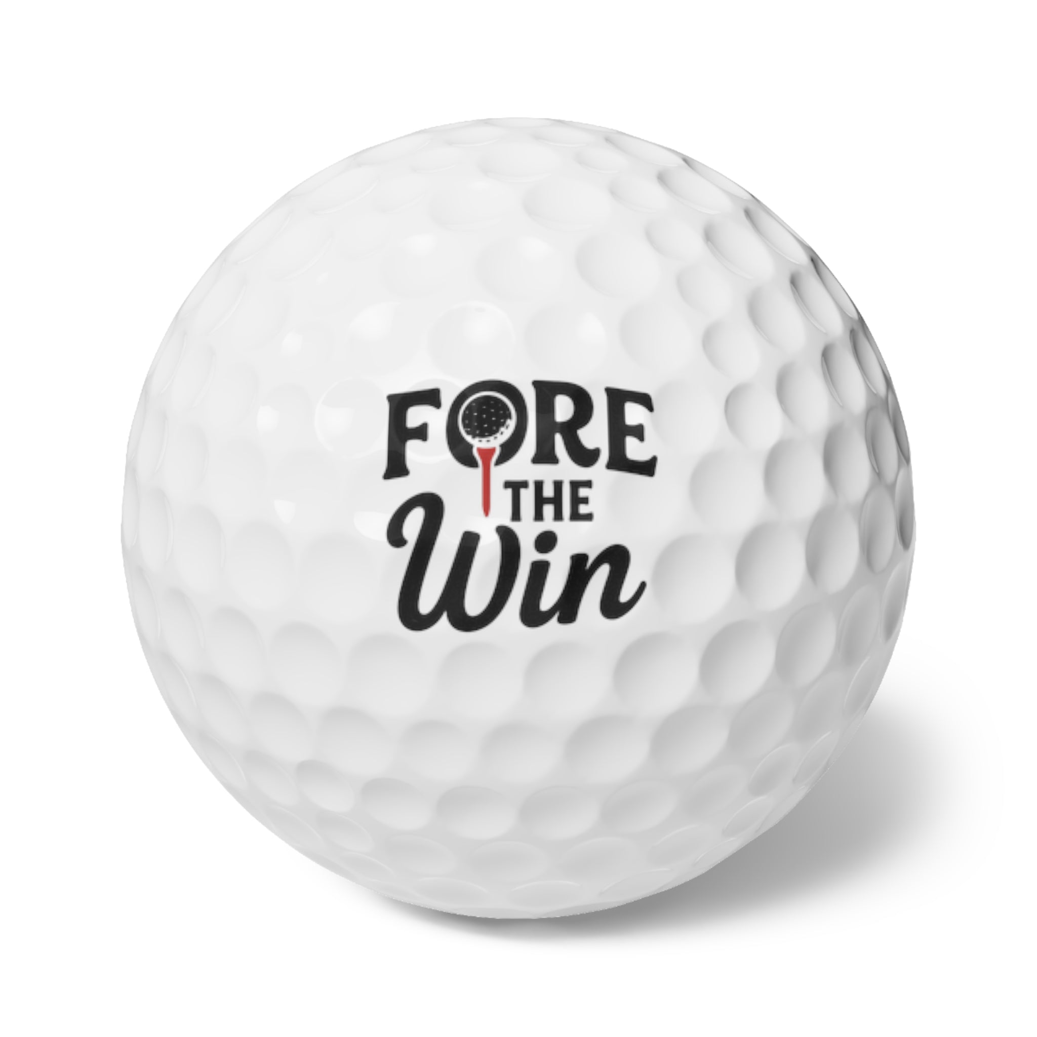 FORE The Win Golf Balls – Set of 6 Premium Balls for Golf Enthusiasts