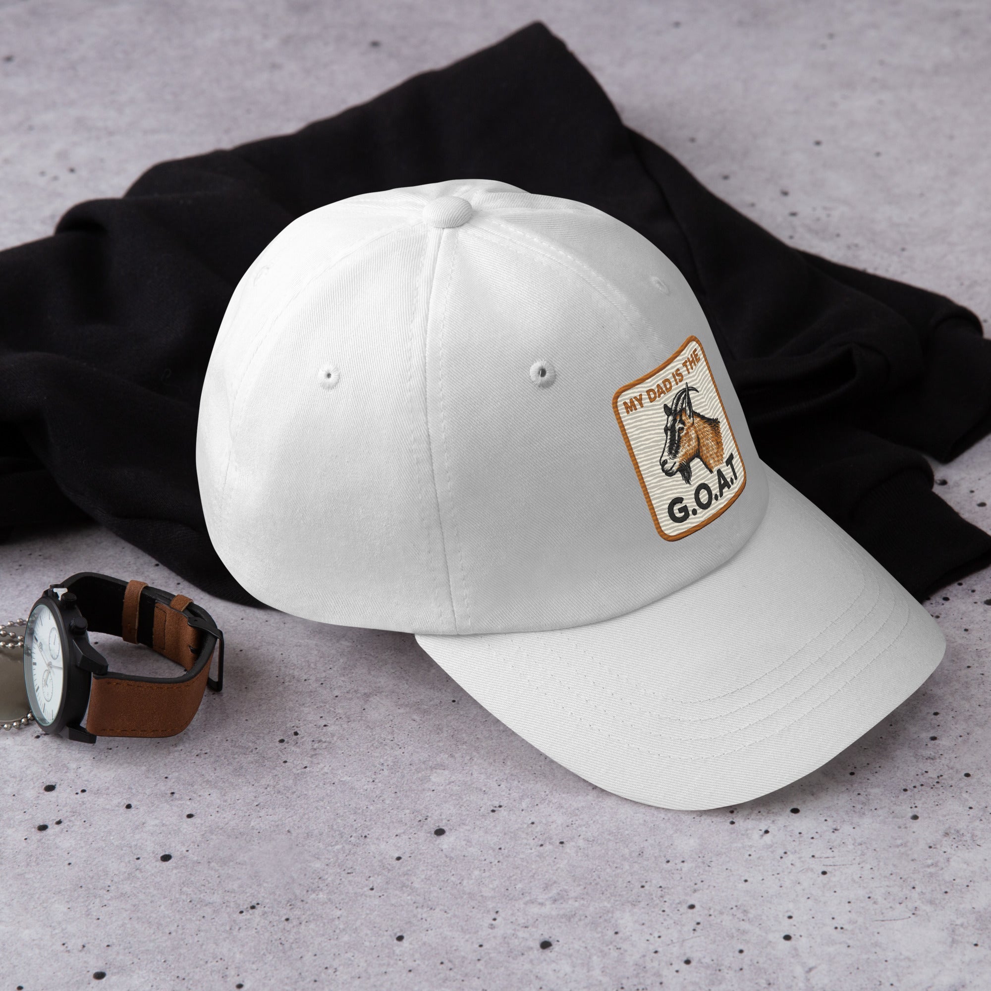 My Dad is the GOAT Hat | Greatest of All Time Dad Snapback