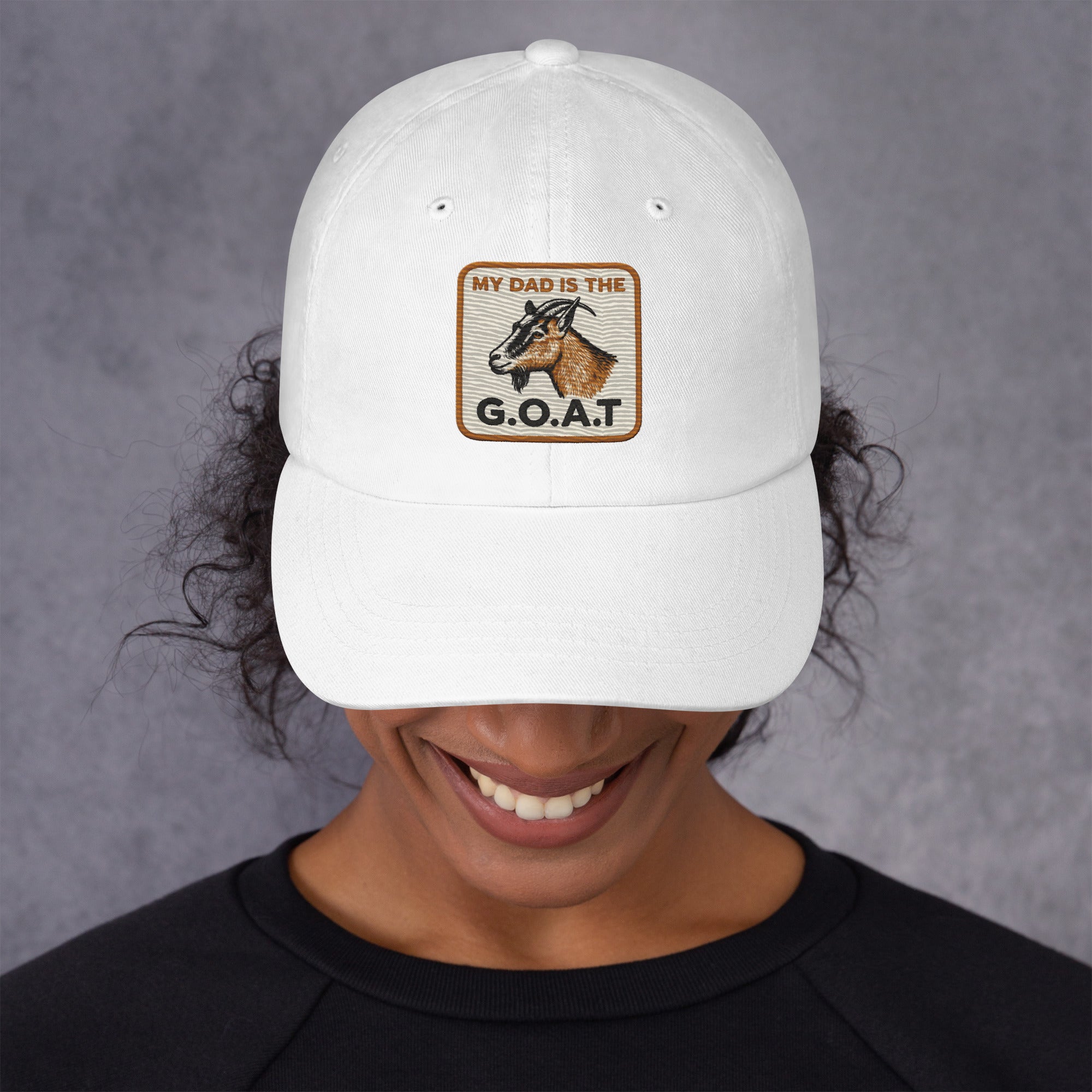 My Dad is the GOAT Hat | Greatest of All Time Dad Snapback