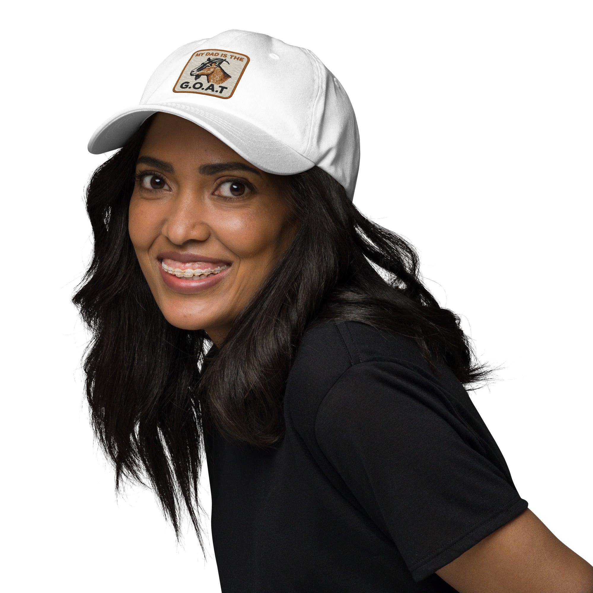 My Dad is the GOAT Hat | Greatest of All Time Dad Snapback